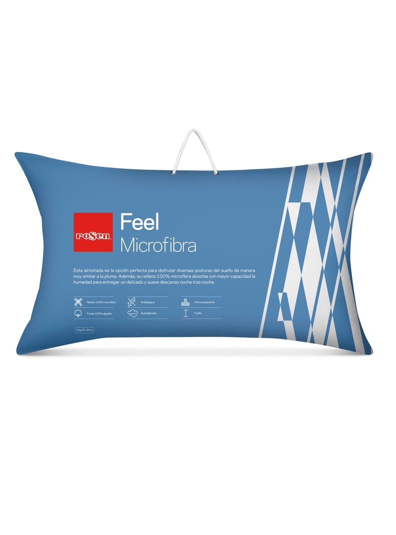 Almohada Feel Microfibra 50 x 90 cm-0