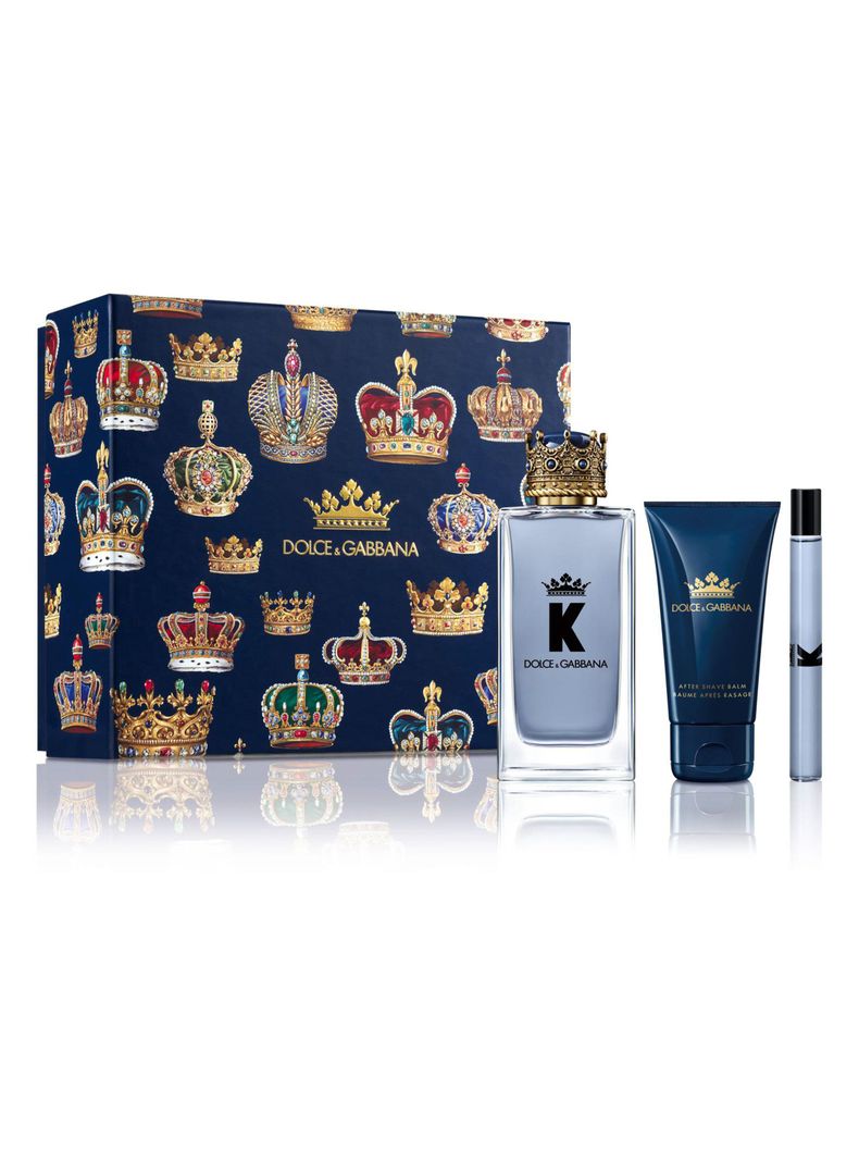 Set Perfume Dolce & Gabbana K EDT Hombre 100 ml + Shower Gel 50 ml + Travel Spray 10 ml-0