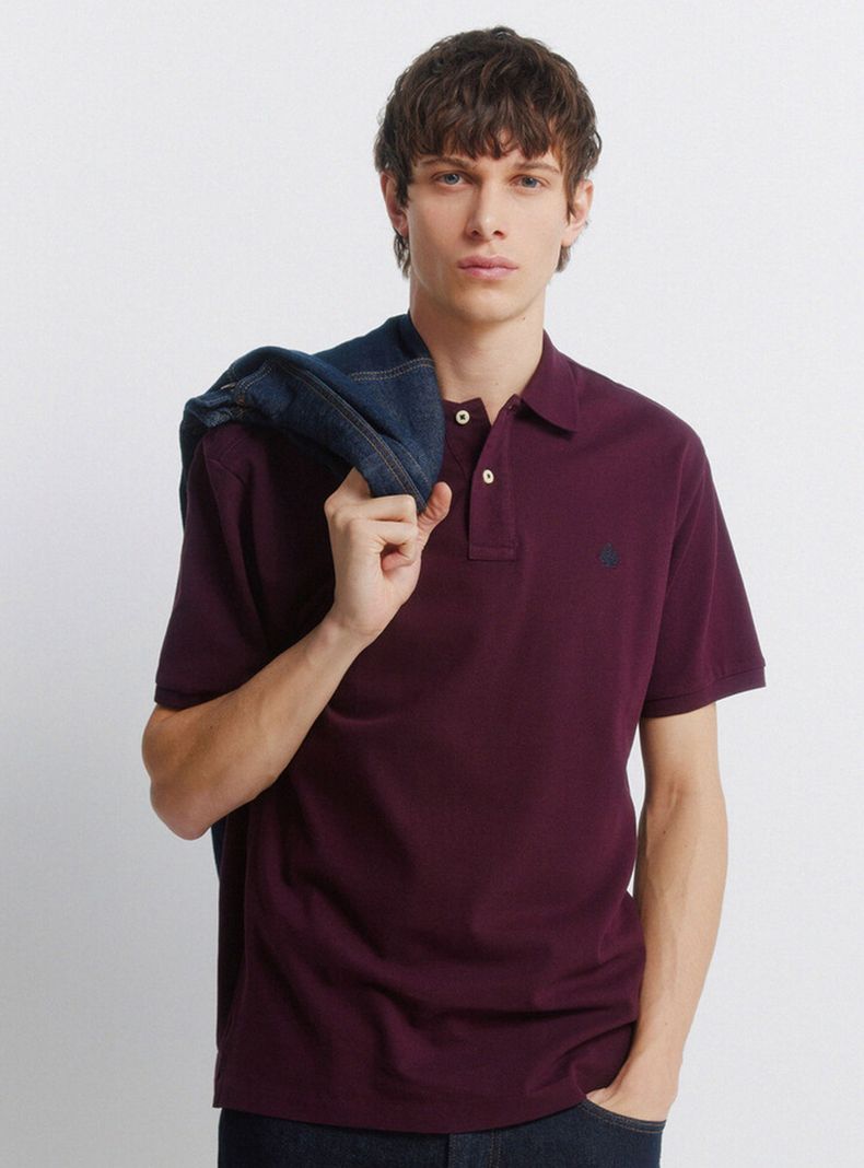 Polera Cuello Camisero Regular Fit