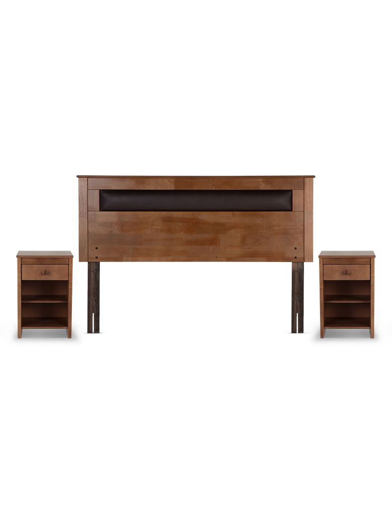 Cama Europea New Style 4 Plus 2 Plazas + Set Mueble Ferrara-1
