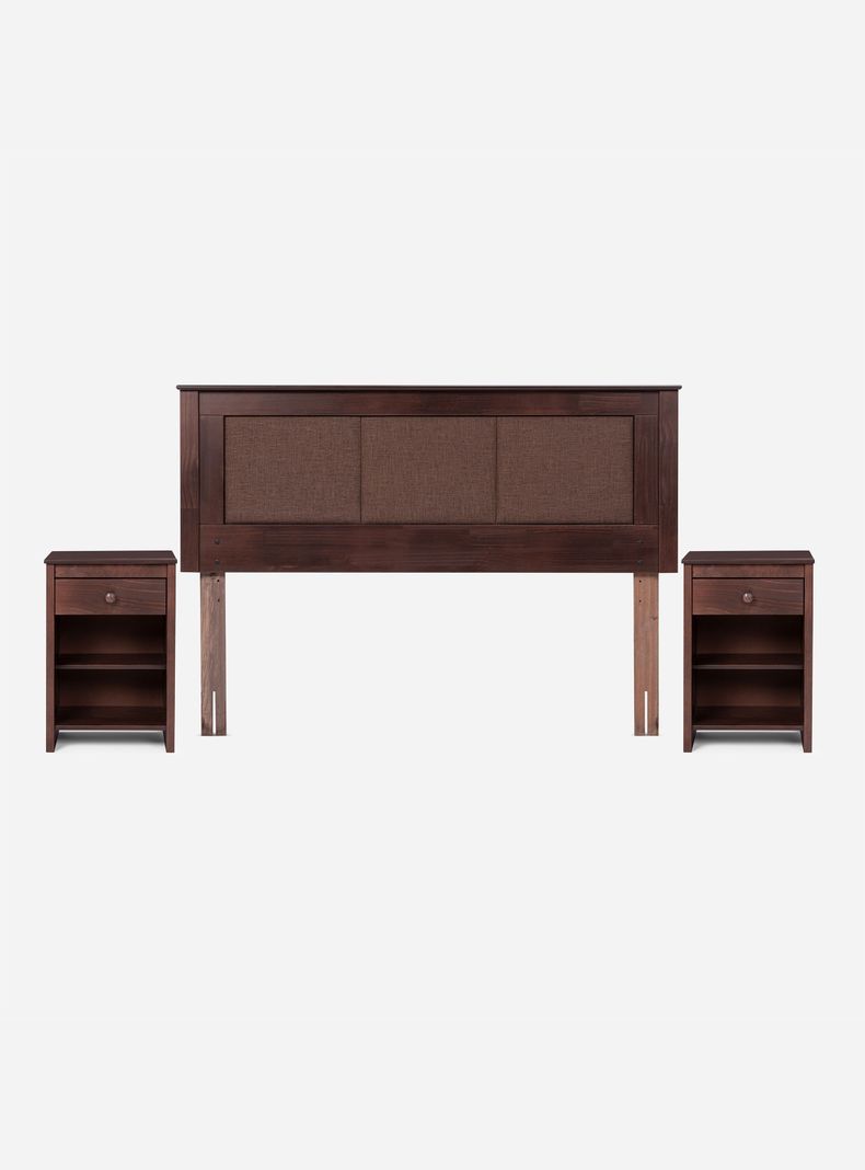 Cama Europea New Style 4 Plus 2 Plazas + Set Muebles Rachel-2