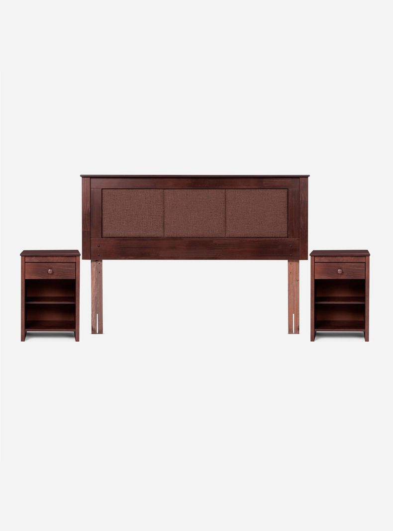 Cama Europea New Style 4 Plus 2 Plazas Base Dividida + Set Muebles Rachel-2