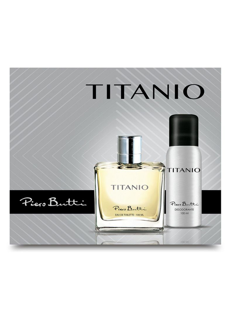 Set Perfume Titanio EDT Hombre 200ml + Desodorante-0