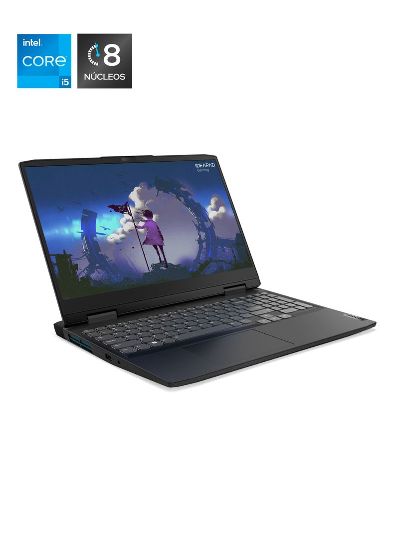 Notebook IdeaPad Gaming 3 15IAH7 Intel Core i5 12va Gen Nvidia GeForce RTX 3060 6GB 8GB RAM 512GB SSD 15.6" FHD 120 Hz-1