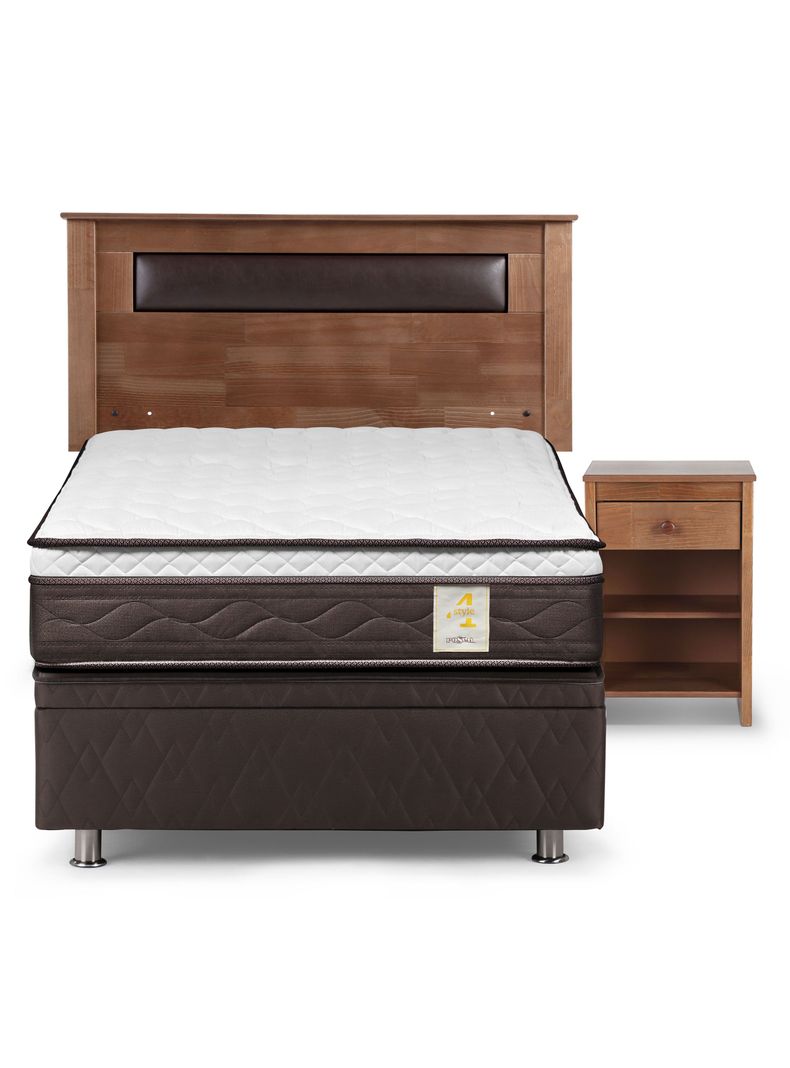 Boxet New Style 4 Plus 1.5 Plazas + Velador + Respaldo-0