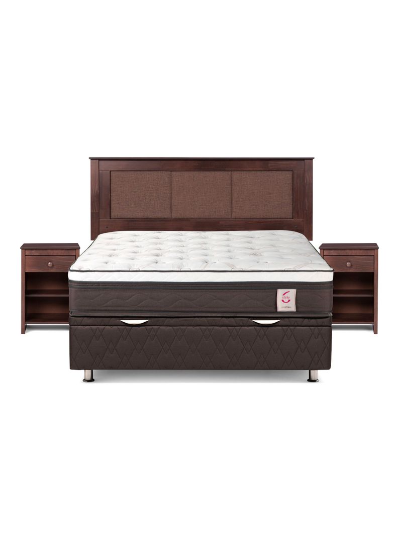 Boxet New Style 6 2 Plazas + Set Muebles Rechael Café-0