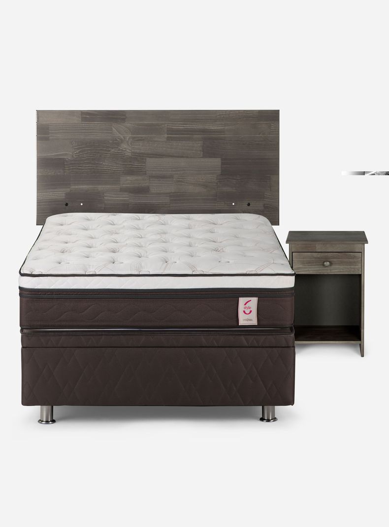 Boxet New Style 6 1.5 Plazas + Respaldo + Velador-0