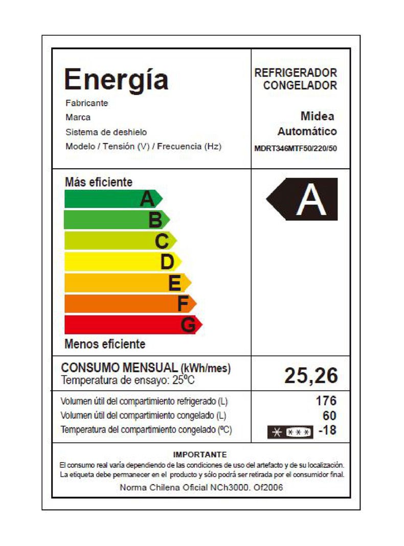 Refrigerador Top Mount No Frost 236 Litros MDRT346MTF50-5