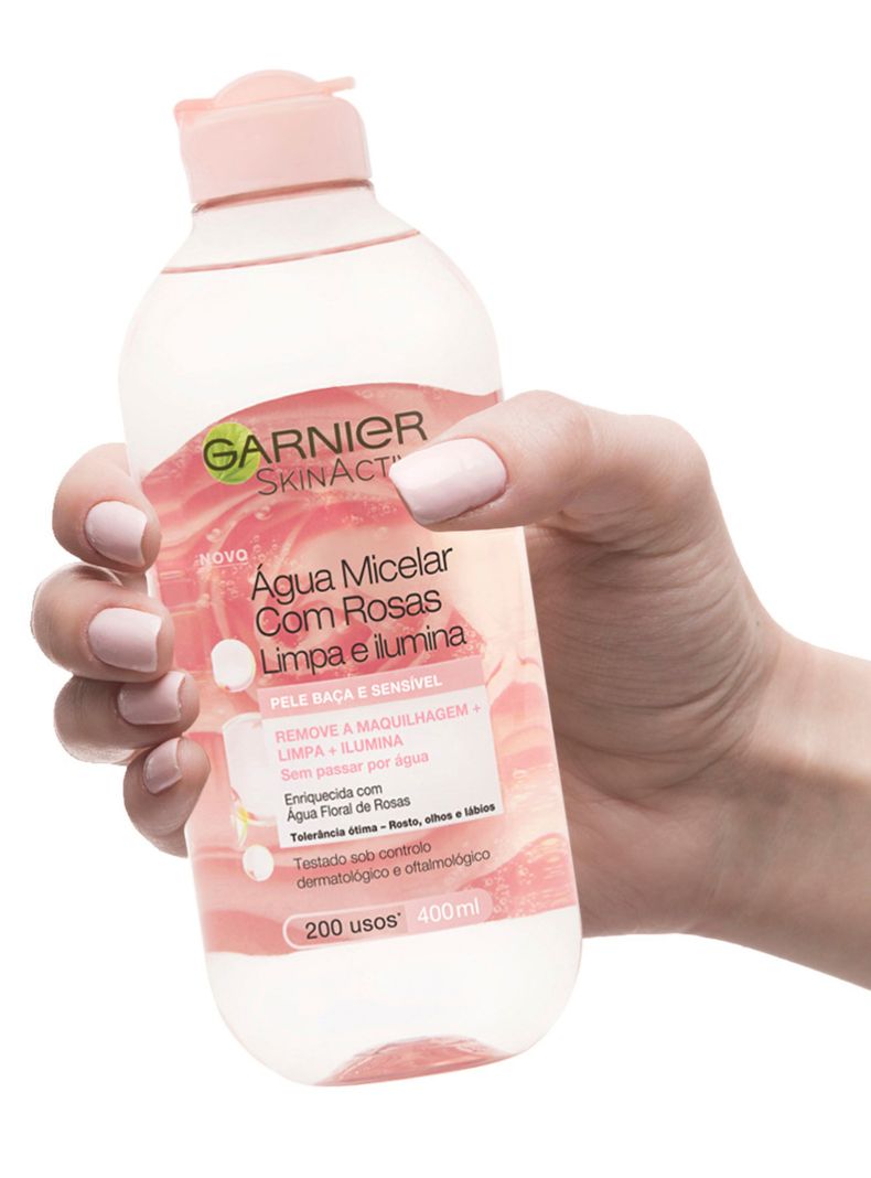 Agua Micelar Agua de Rosas 400 ml Garnier-4