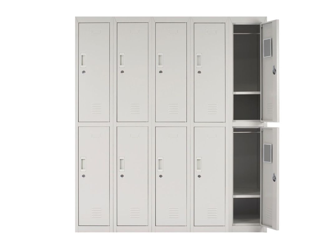 Locker Office Llaves Gris 10 Puertas 140x50x166 cm Maletek-2