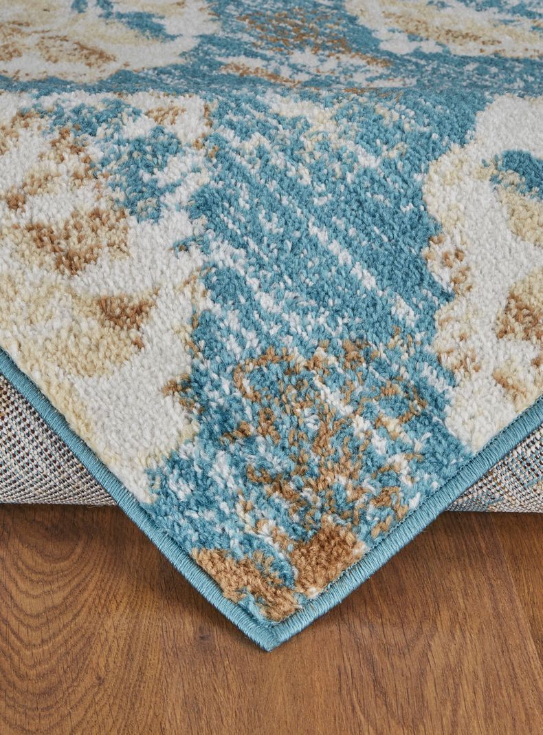 Alfombra 244 x 305 cm Siesta D7 Turquesa-1