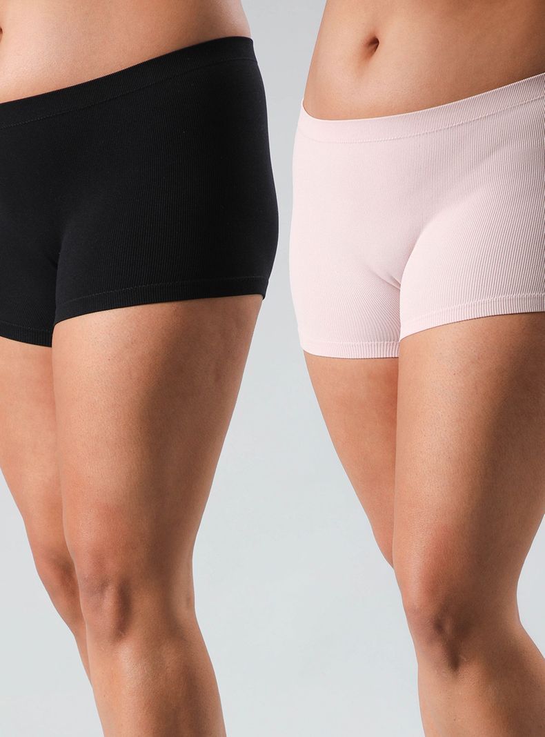Pack Bóxer Mini Rib Seamless Basic-0