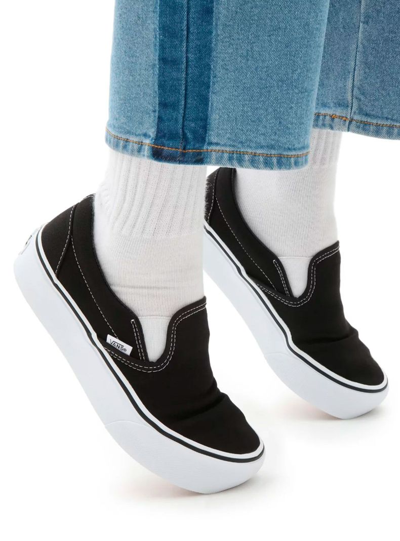 Zapatilla Vans Classic Slip On Plataforma Urbana Mujer-4