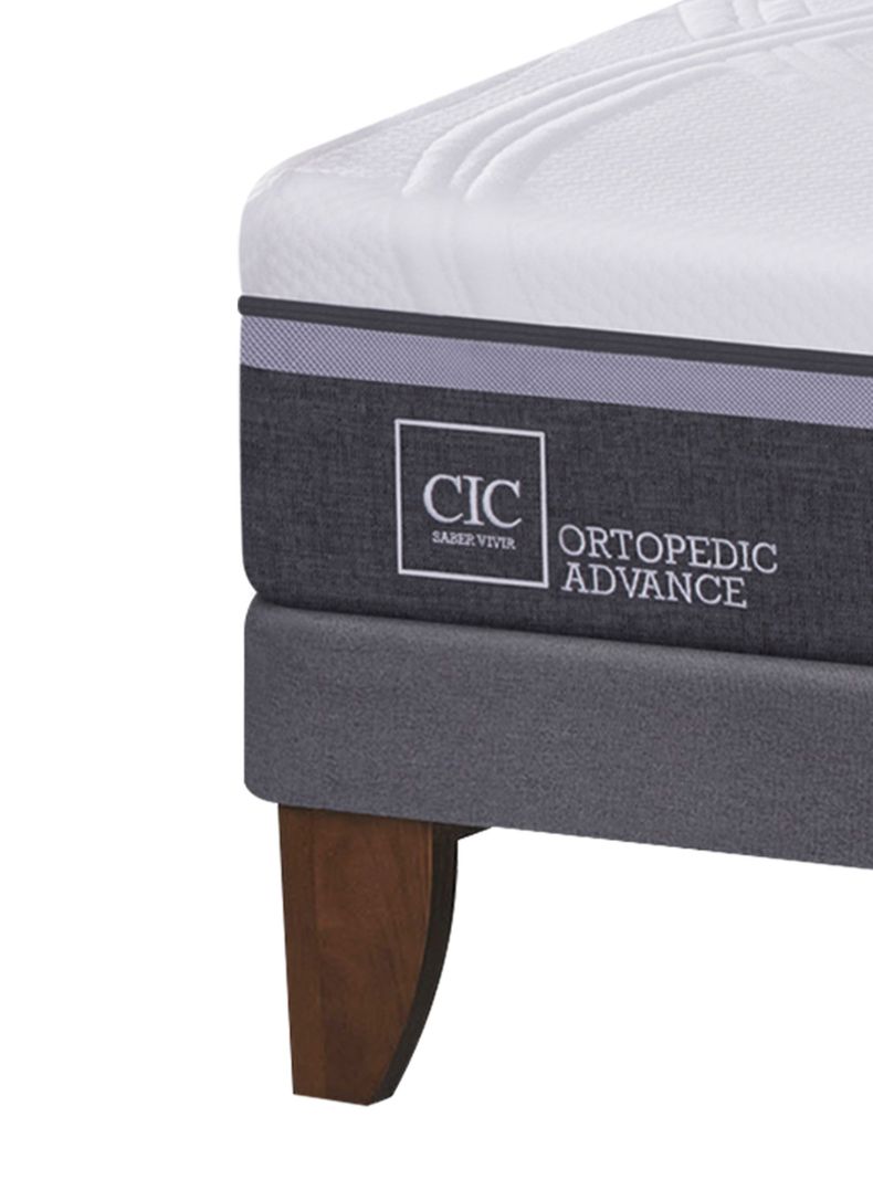 Cama Europea Ortopedic Advance 1.5 Plazas + Set Muebles Ares-4