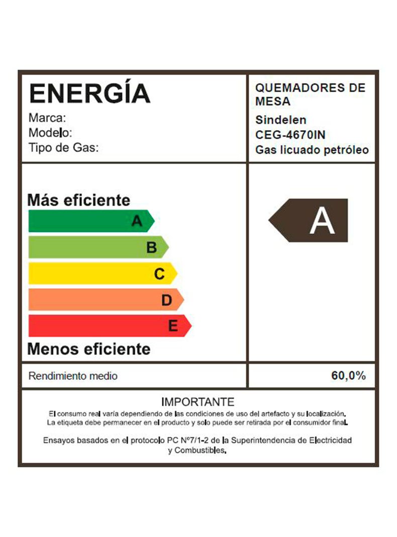 Encimera a Gas CEG-4670IN Security 4 Quemadores-4
