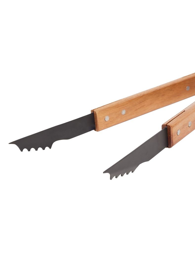 Pinzas Asado Acacia 41x3.5 cm-2