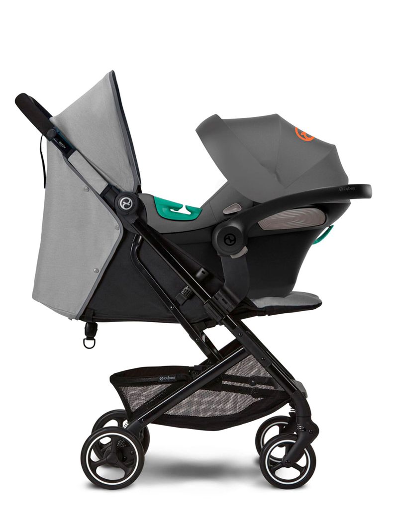 Coche Travel System Beezy BLK Gris y Aton S2-4