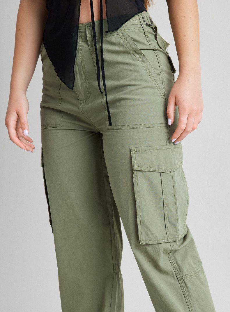 Pantalón Cargo Cintura Ajustable-2
