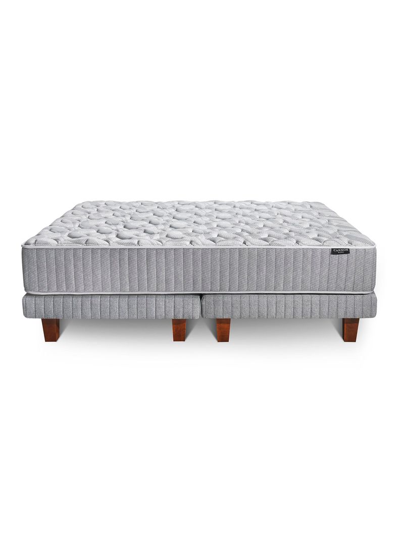 Cama Europea Hybrid Wool 2 Plazas Base Dividida-2