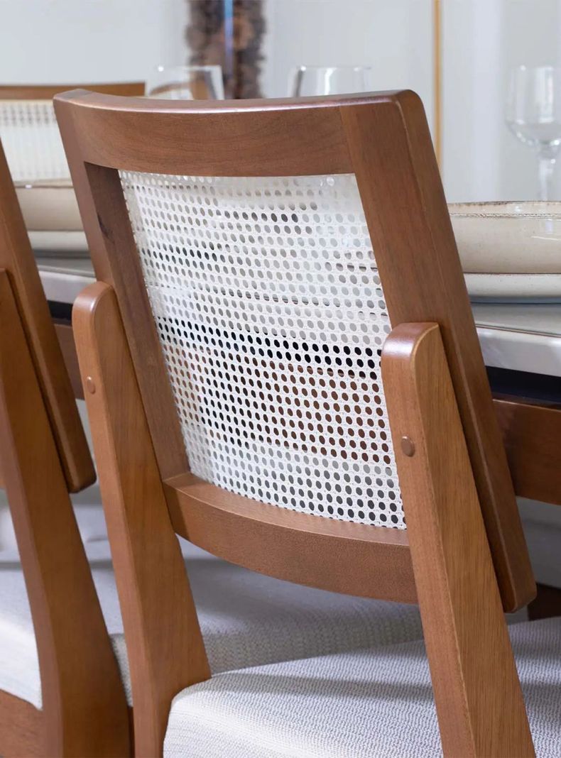 Comedor Addar 1.8 + 6 Sillas Ratan-5