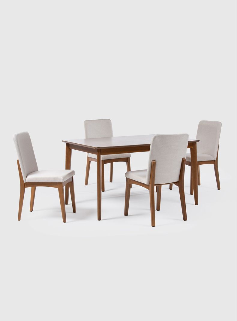 Juego Comedor Olive Natural + 4 Sillas Olive-0