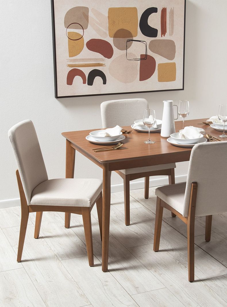 Juego Comedor Olive Natural + 4 Sillas Olive-5