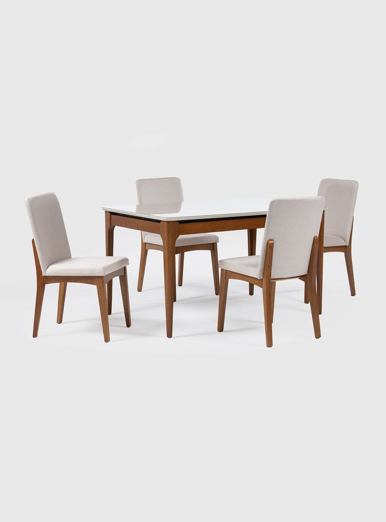 Juego de Comedor Addar 1.35 + 4 Sillas-0