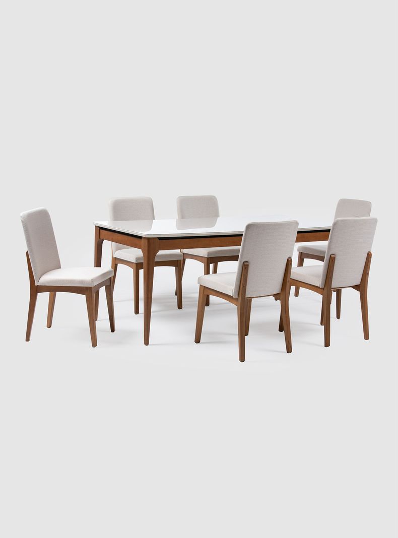Juego de Comedor Addar + 6 Sillas-0