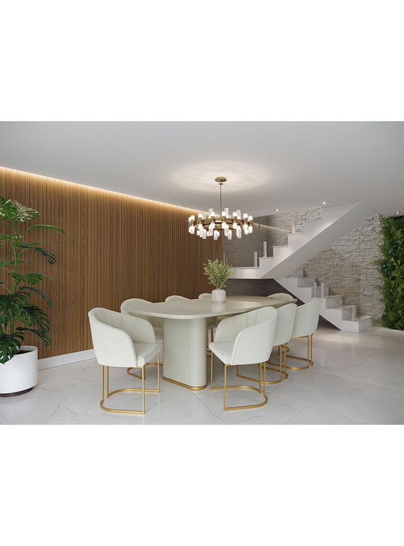 Comedor Lintz + 8 Sillas Beverly G-3
