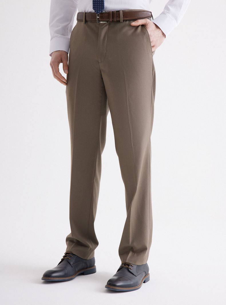 Pantalón Vestir Lana Poliéster-0