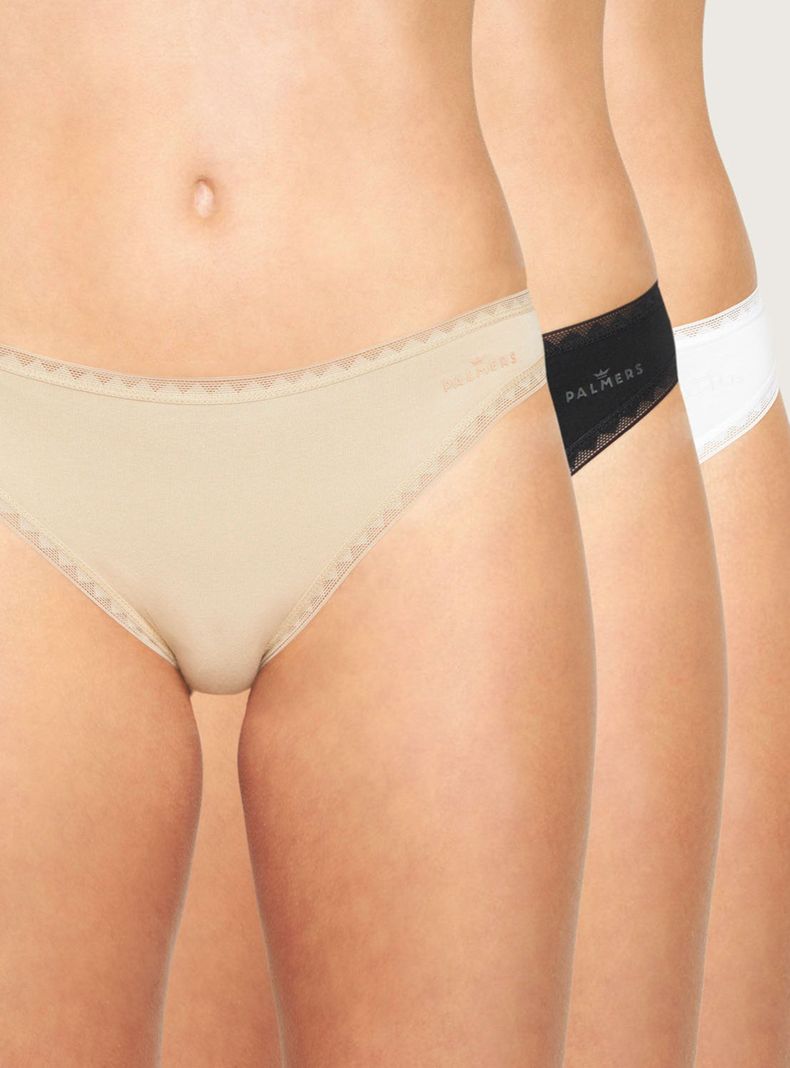 Pack 3 Bikini Material Algodón Orgánico-0