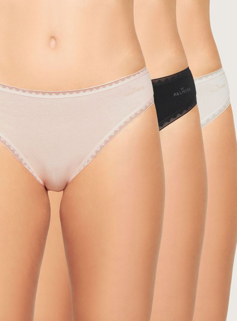 Pack 3 Bikini de Algodón Orgánico-0
