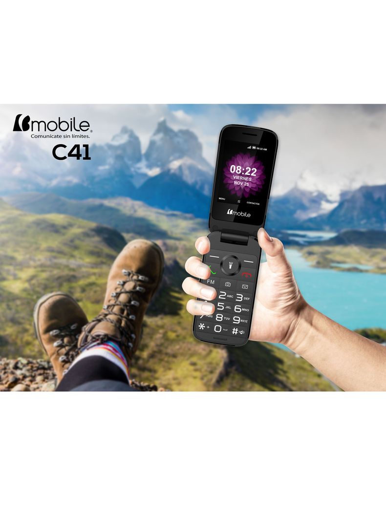 Celular Básico Bmobile C41 Negro WOM