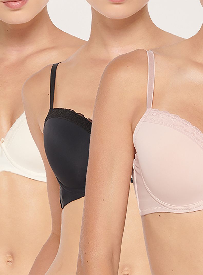 Pack 3 Sosten Copa B Color Rosado 38B