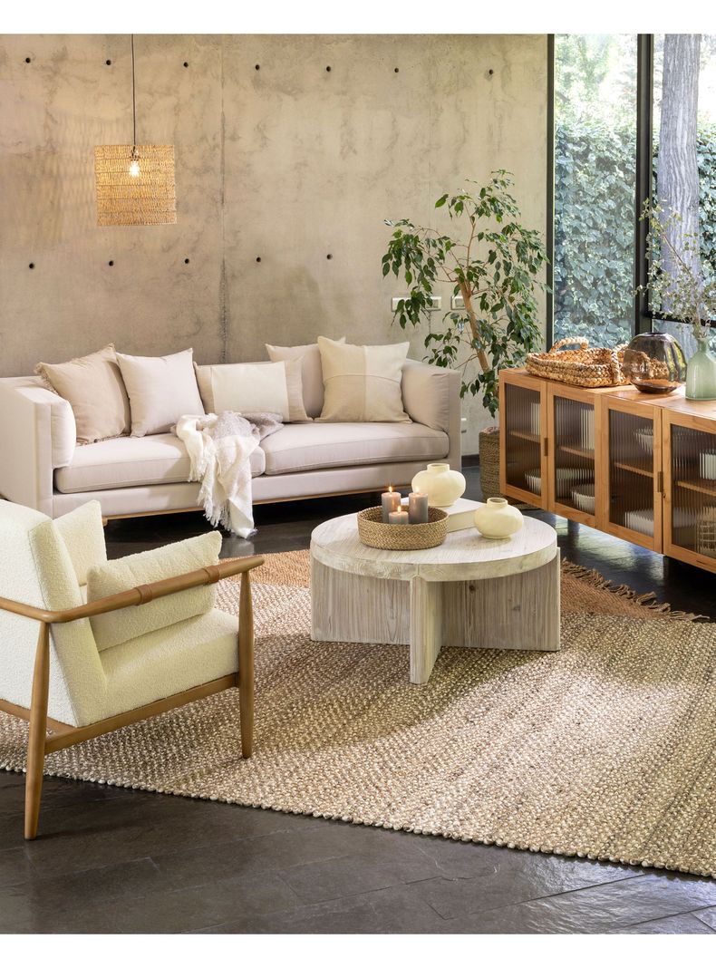 Alfombra Yute 200 x 290 cm Organic Café-5