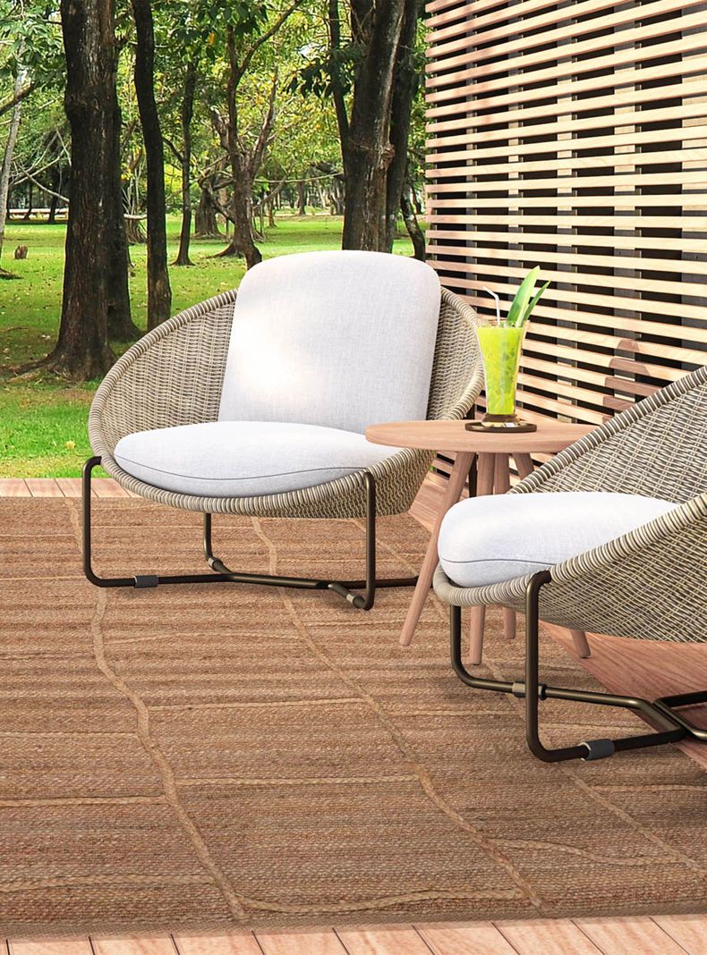 Alfombra 190 x 290 cm Yute Gold D1-4