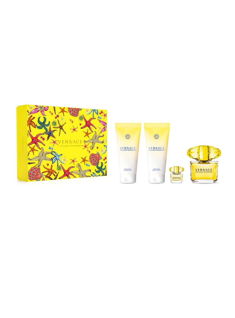 Set Perfume Versace Yellow Diamond EDT Mujer 90 ml