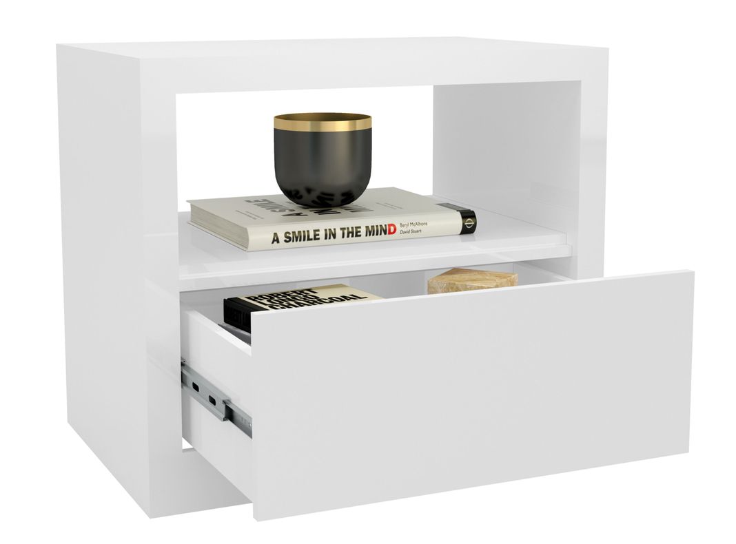 Velador Blanco Brillo 1C-2