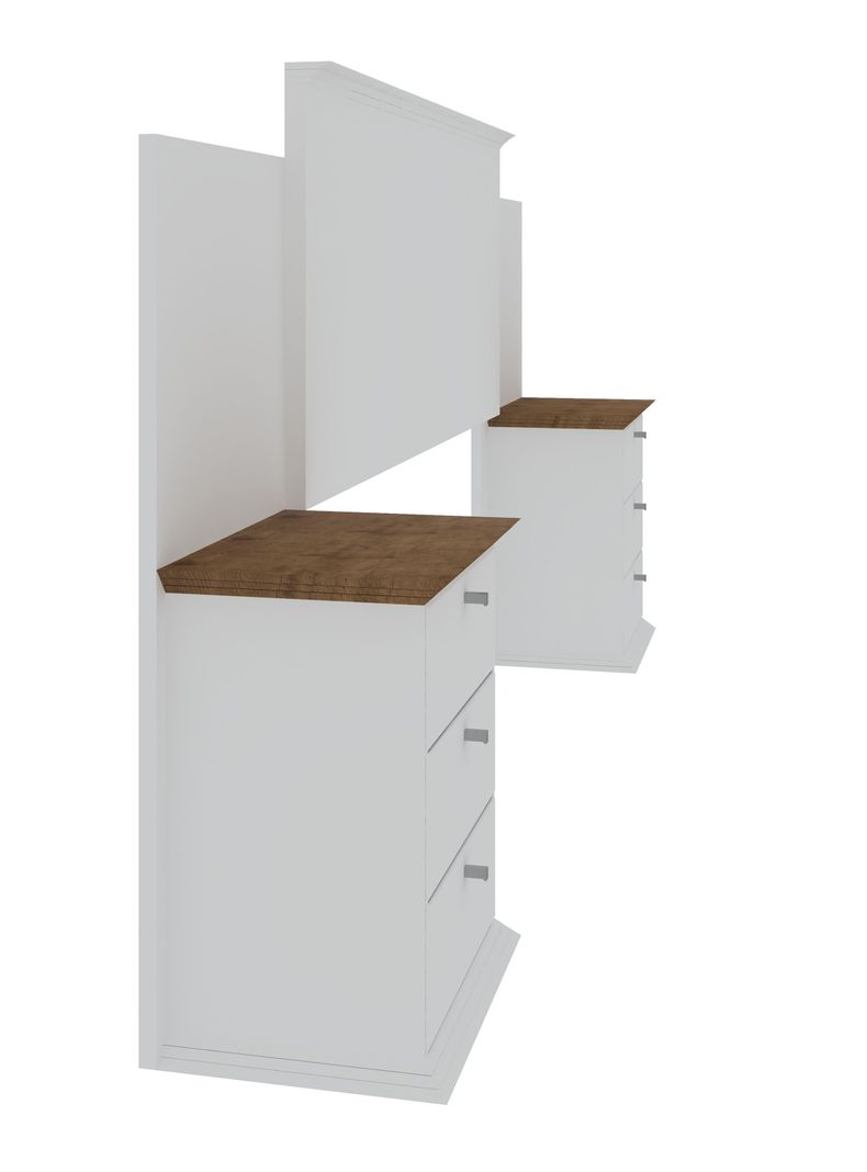 Set Muebles London Amderado: Respaldo 2 Plazas + 2 Veladores-1