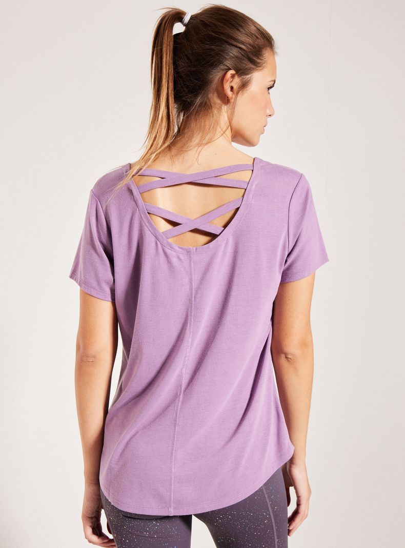 Polera Loose Fit Tiras Cruzadas