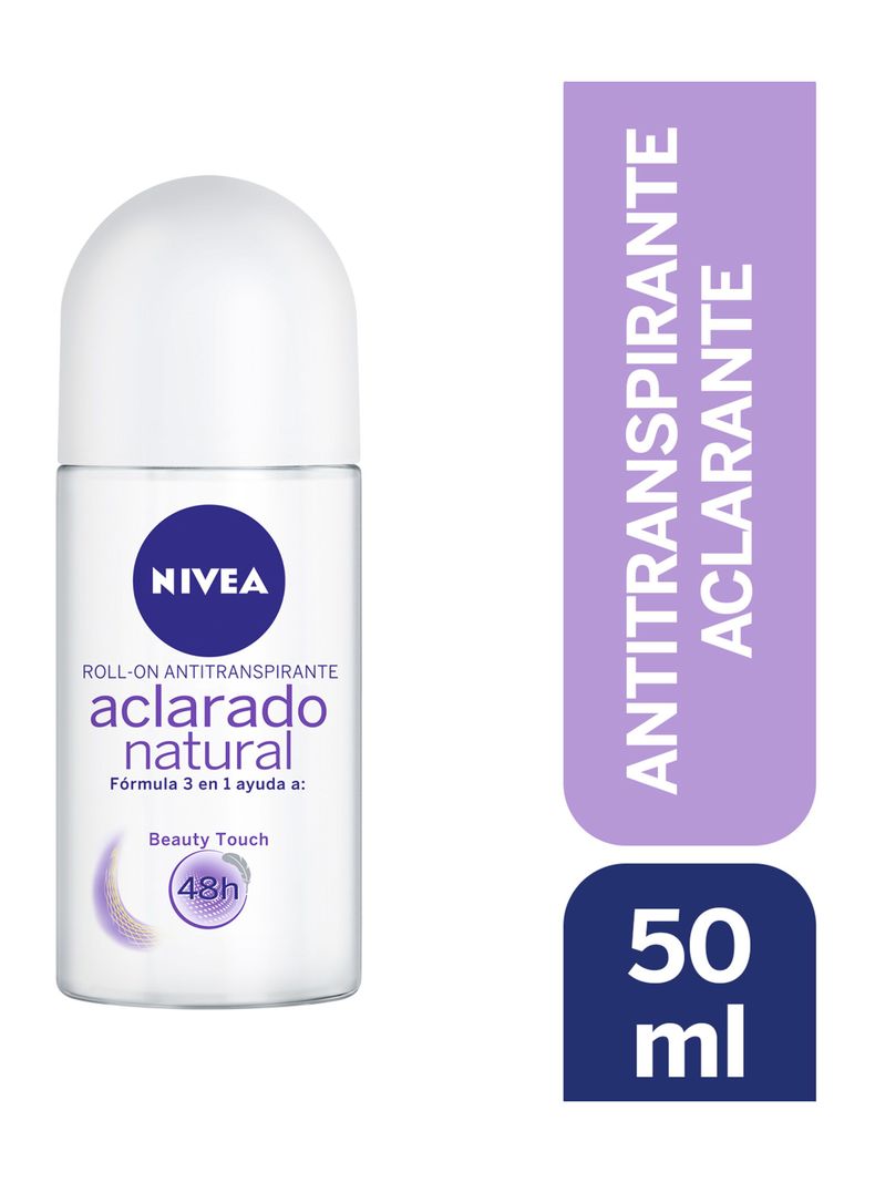 Desodorante Mujer Aclarado Natural Beauty Touch Roll On 50 ml Nivea-0