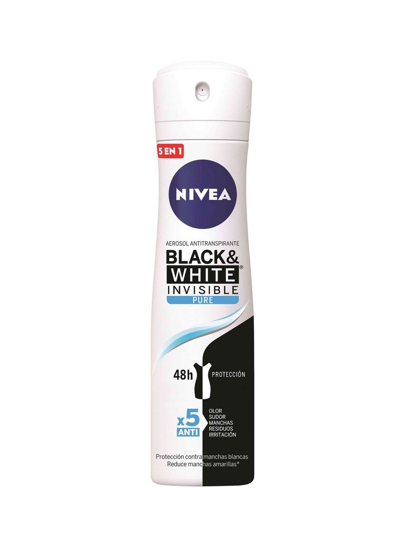 Nivea - Desodorante Nivea Mujer Invisible Black&White Pure Spray