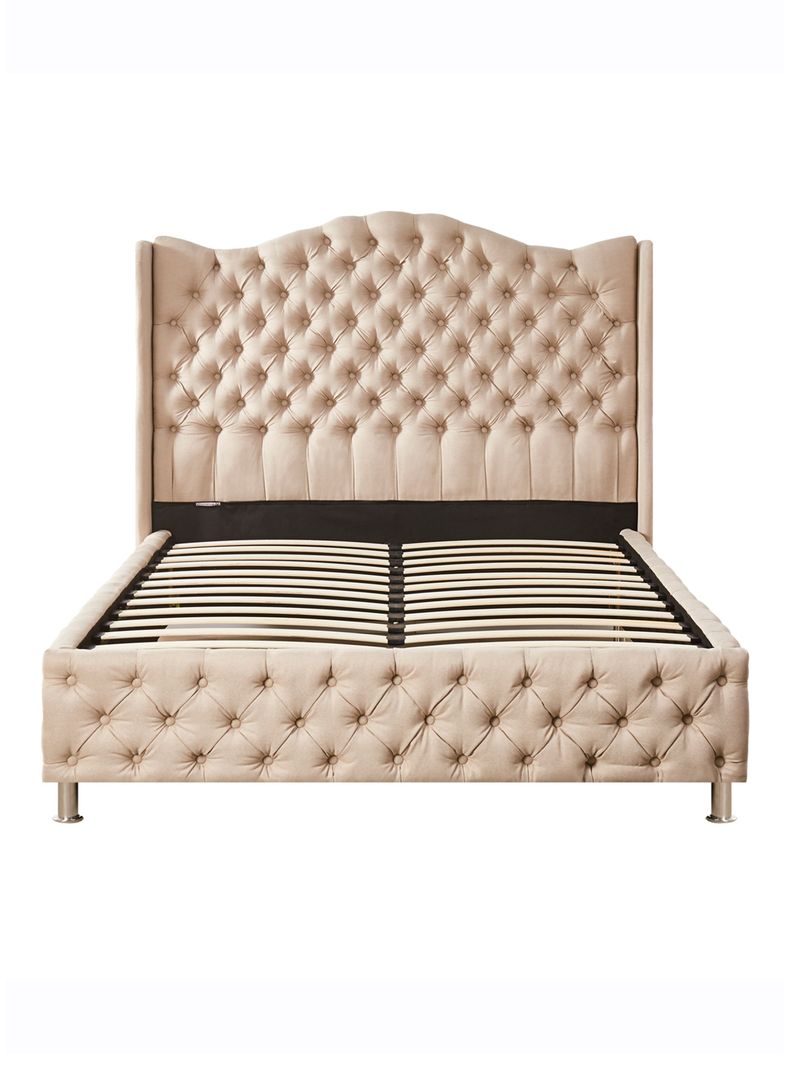 Base Topacio 2 Plazas Respaldo Beige