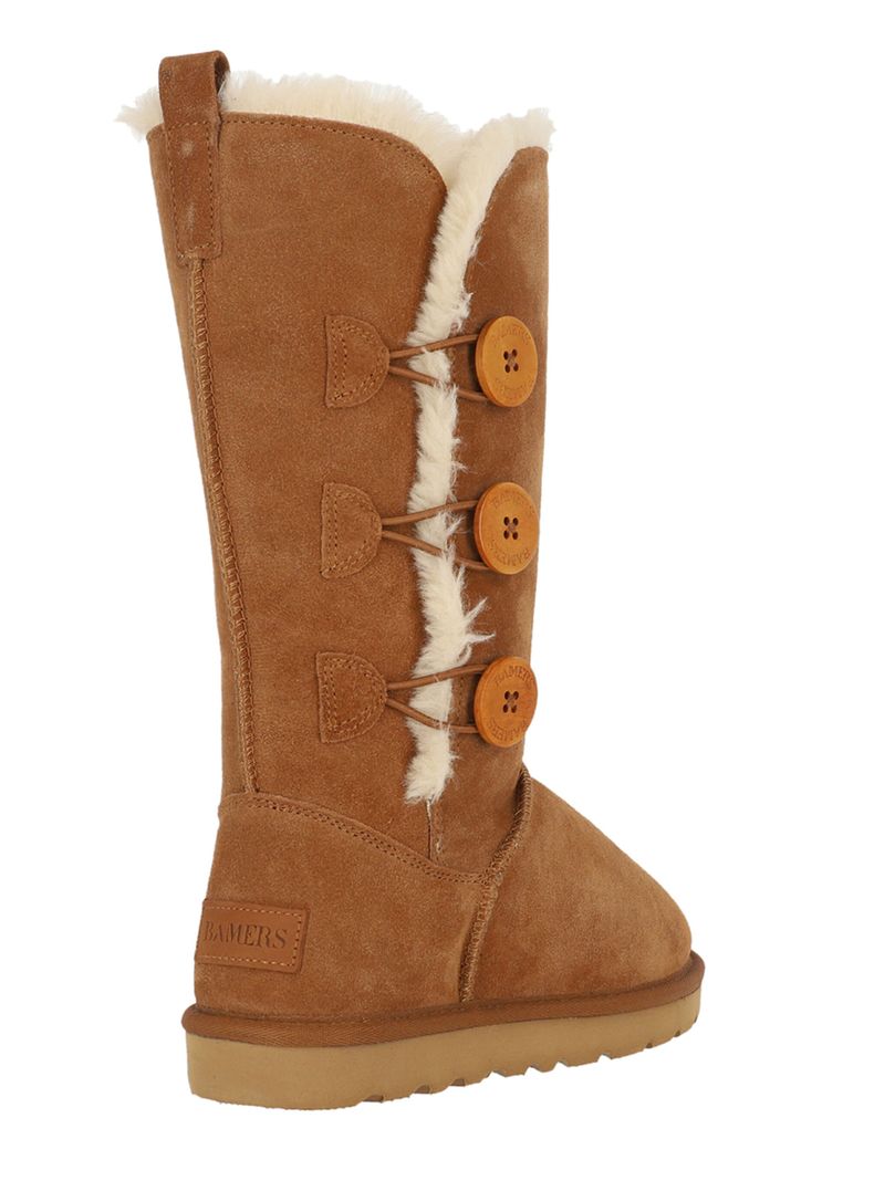 Bota Cuero Blast Button High Leather Mujer-2