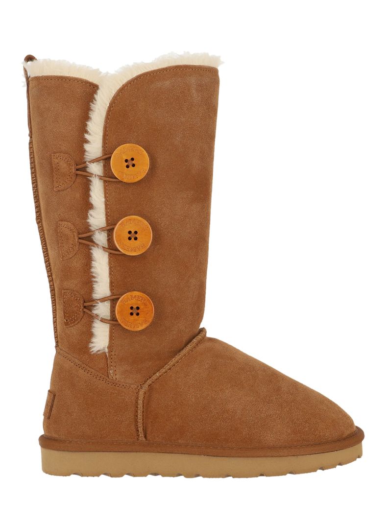 Bota Cuero Blast Button High Leather Mujer-0