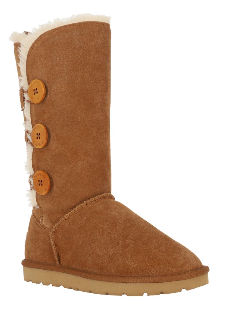 Bota Cuero Blast Button High Leather Mujer-1