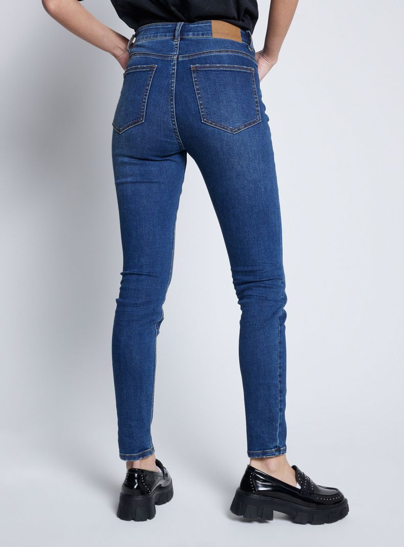 Jeans Skinny Tiro Alto Básico-1