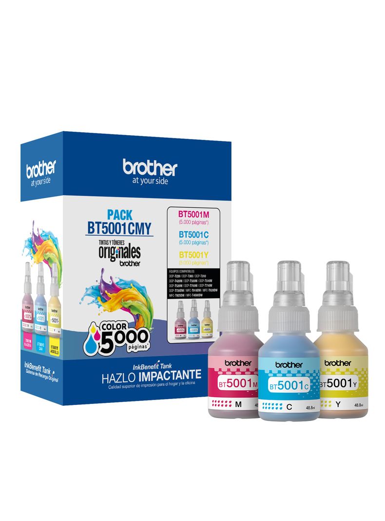 Pack Tintas BT50001CMY 3 Colores-0