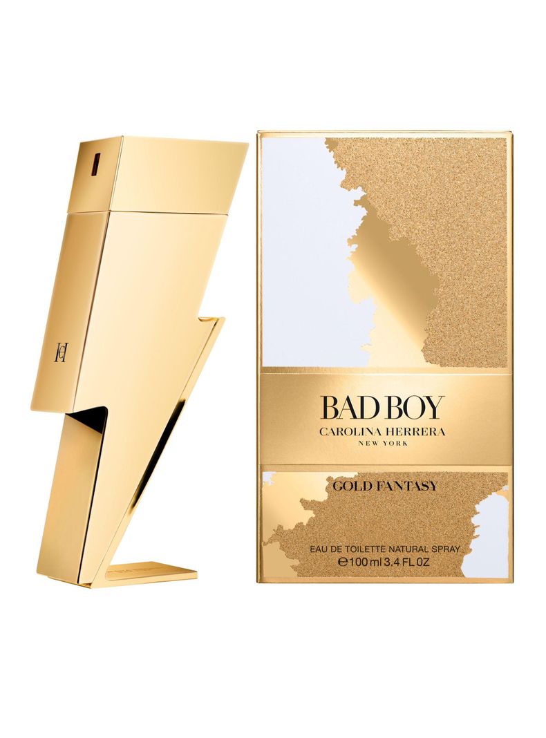 Perfume Carolina Herrera Bad Boy Gold Fantasy EDT 100 ml-1