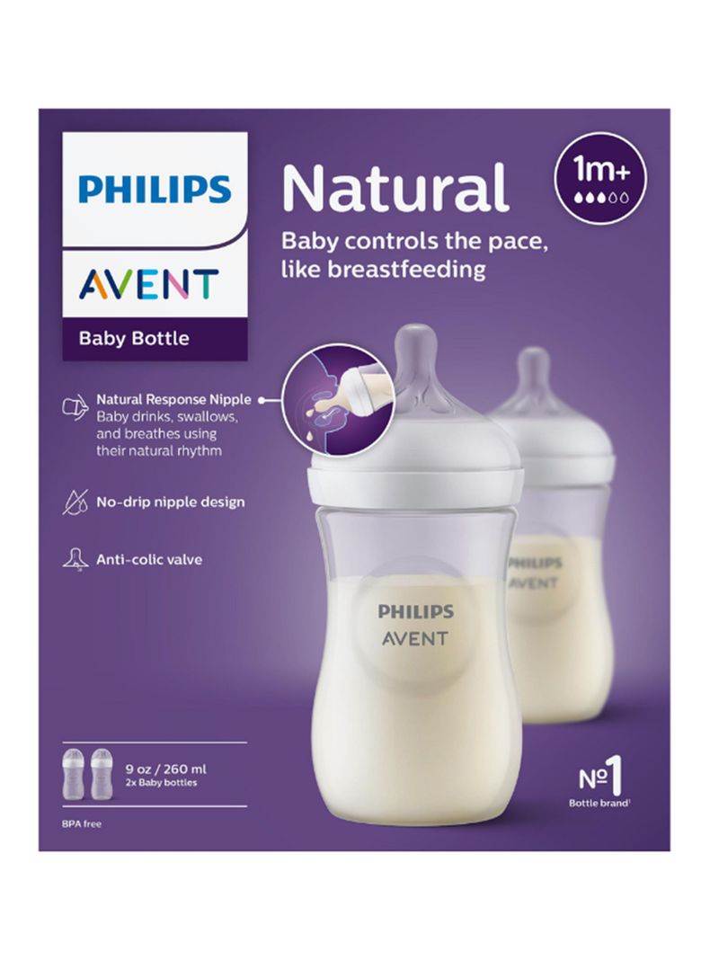 Mamadera Pack 2 Unidades Natural Response 260 ml-2